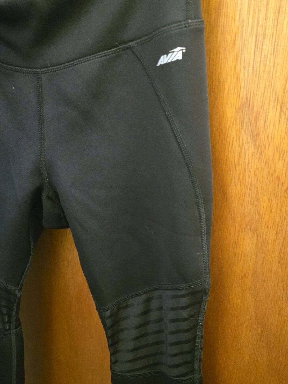 Avia Black Moto-Accent Athletic Leggings - Picture 3 of 9